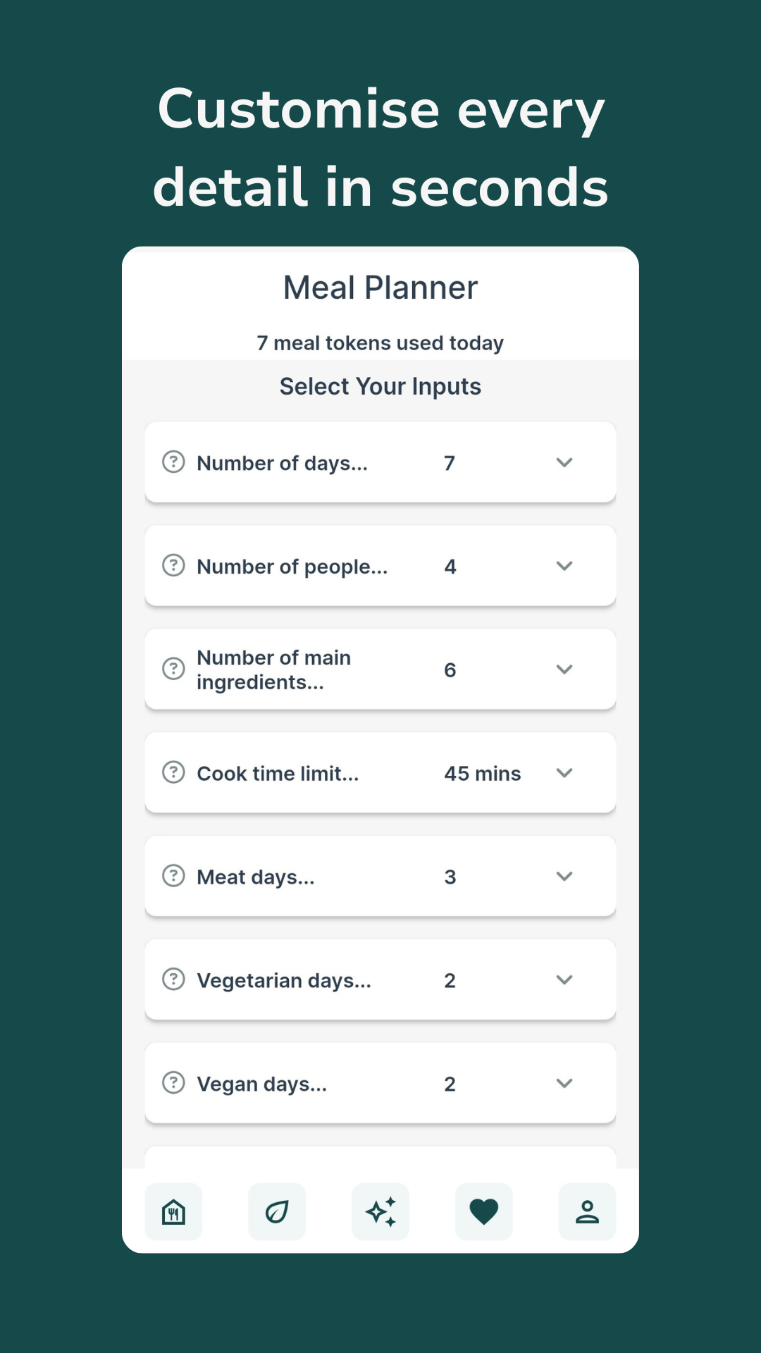 Meal plan